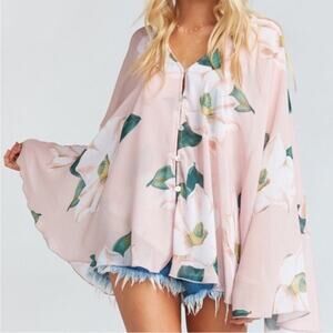 Show‎ Me Your MuMu Magnolia Tops Floral Kaftan - Size S